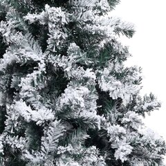 vidaXL mākslīgā Ziemassvētku egle ar LED un bumbiņām, 120 cm, zaļa cena un informācija | Mākslīgās egles, vainagi, statīvi | 220.lv