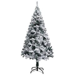 vidaXL mākslīgā Ziemassvētku egle, LED un bumbiņas, 120 cm, zaļa цена и информация | Искусственные елки | 220.lv