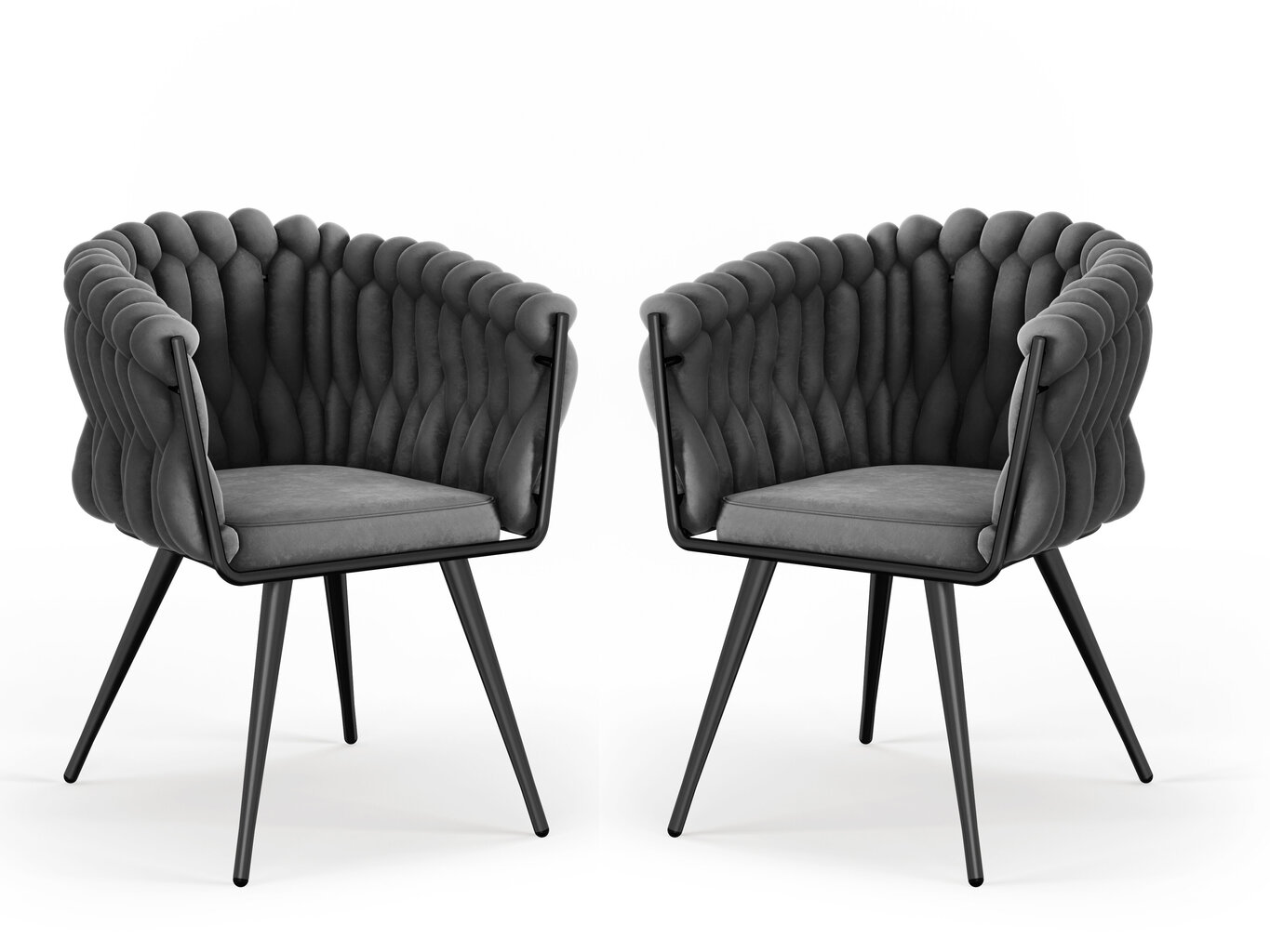 2-u krēslu komplekts Cosmopolitan Design Shirley, gaiši pelēks cena un informācija | Virtuves un ēdamistabas krēsli | 220.lv