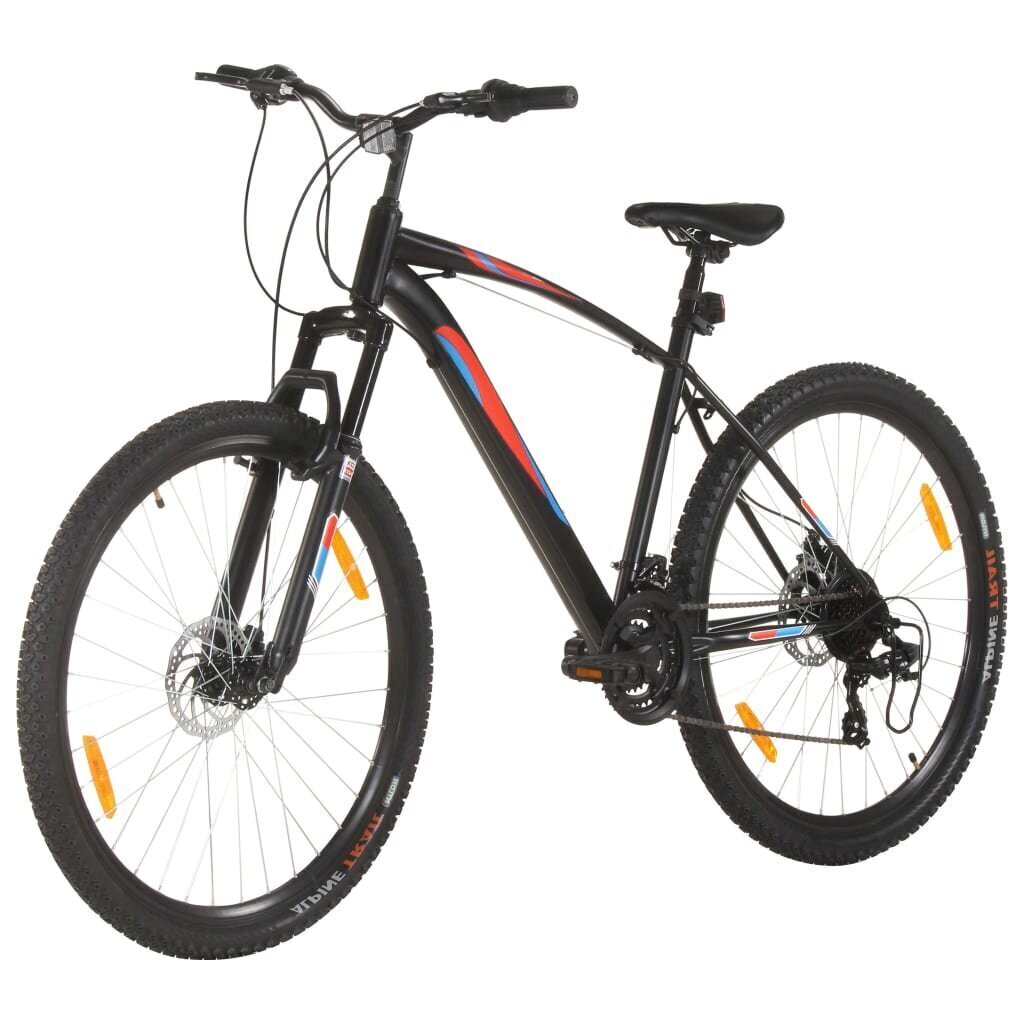 vidaXL kalnu velosipēds, 21 ātrums, 29'', 48 cm rāmis, melns cena un informācija | Velosipēdi | 220.lv