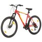 vidaXL kalnu velosipēds, 21 ātrums, 27,5'', 42 cm, sarkans cena un informācija | Velosipēdi | 220.lv