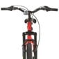 vidaXL kalnu velosipēds, 21 ātrums, 27,5'', 42 cm, sarkans cena un informācija | Velosipēdi | 220.lv