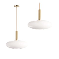 Piekaramā lampa Blanca, gold/white цена и информация | Люстры | 220.lv