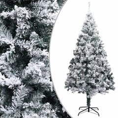 vidaXL mākslīgā Ziemassvētku egle ar sniegu, zaļa, 400 cm, PVC цена и информация | Искусственные елки | 220.lv