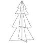vidaXL Ziemassvētku koks, 200 LED, telpām, āra teritorijai, 98x150 cm цена и информация | Ziemassvētku dekorācijas | 220.lv
