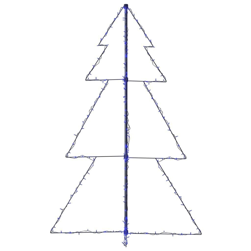 vidaXL Ziemassvētku koks, 200 LED, telpām, āra teritorijai, 98x150 cm цена и информация | Ziemassvētku dekorācijas | 220.lv