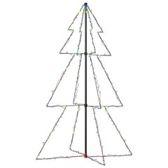 vidaXL Ziemassvētku koks, 200 LED, telpām, āra teritorijai, 98x150 cm цена и информация | Рождественские украшения | 220.lv