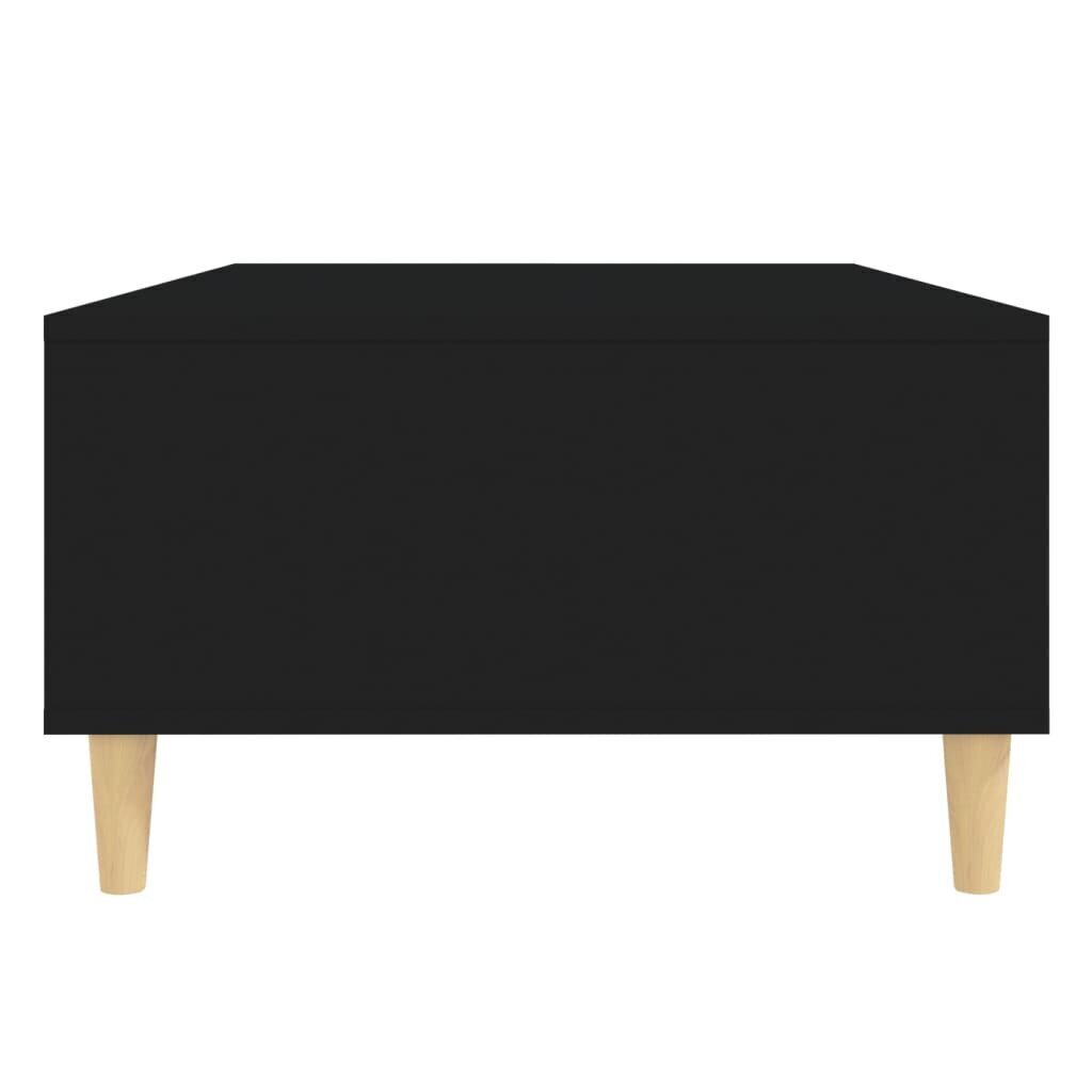 vidaXL kafijas galdiņš, 103,5x60x35 cm, melns, skaidu plāksne cena un informācija | Žurnālgaldiņi | 220.lv