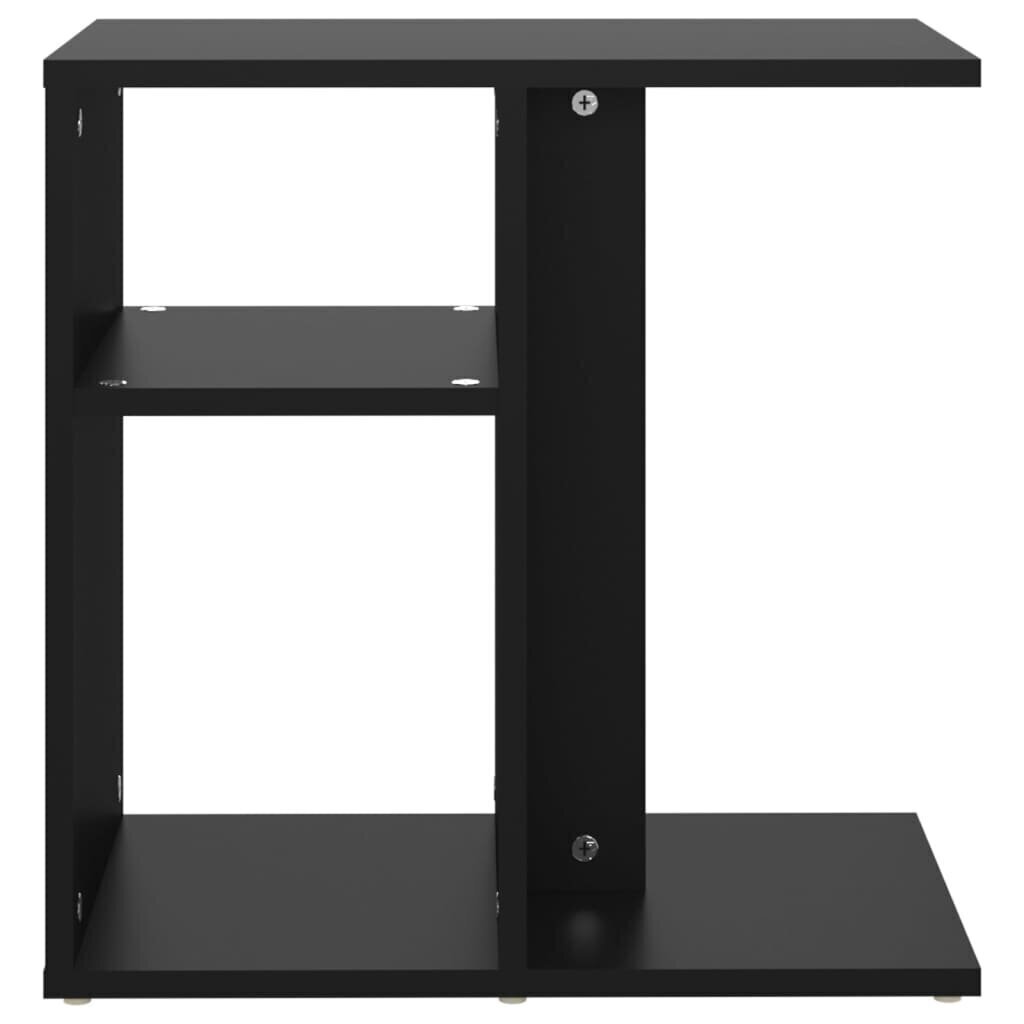 vidaXL galdiņš, melns, 50x30x50 cm, skaidu plāksne cena un informācija | Žurnālgaldiņi | 220.lv