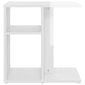 vidaXL galdiņš, spīdīgi balts, 50x30x50 cm, skaidu plāksne cena un informācija | Žurnālgaldiņi | 220.lv