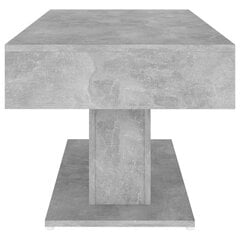 vidaXL kafijas galdiņš, betona pelēks, 96x50x45 cm, skaidu plāksne цена и информация | Журнальные столики | 220.lv