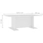vidaXL kafijas galdiņš, balts, 103,5x60x40 cm, skaidu plāksne цена и информация | Žurnālgaldiņi | 220.lv