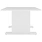 vidaXL kafijas galdiņš, balts, 103,5x60x40 cm, skaidu plāksne cena un informācija | Žurnālgaldiņi | 220.lv