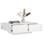 vidaXL kafijas galdiņš, balts, 90x60x31 cm, skaidu plāksne cena un informācija | Žurnālgaldiņi | 220.lv