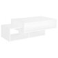 vidaXL kafijas galdiņš, balts, 105x55x32 cm, skaidu plāksne cena un informācija | Žurnālgaldiņi | 220.lv
