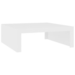 vidaXL kafijas galdiņš, 100x100x35 cm, balts, skaidu plāksne цена и информация | Журнальные столики | 220.lv