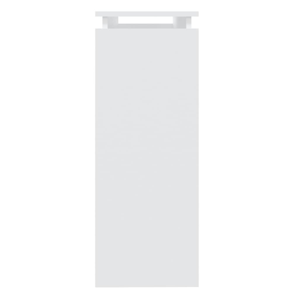 vidaXL konsoles galdiņš, balts, 102x30x80 cm, skaidu plāksne cena un informācija | Žurnālgaldiņi | 220.lv