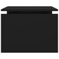 vidaXL kafijas galdiņš, melns, 68x50x38 cm, skaidu plāksne цена и информация | Žurnālgaldiņi | 220.lv