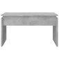 vidaXL kafijas galdiņš, betona pelēks, 68x50x38 cm, skaidu plāksne цена и информация | Žurnālgaldiņi | 220.lv