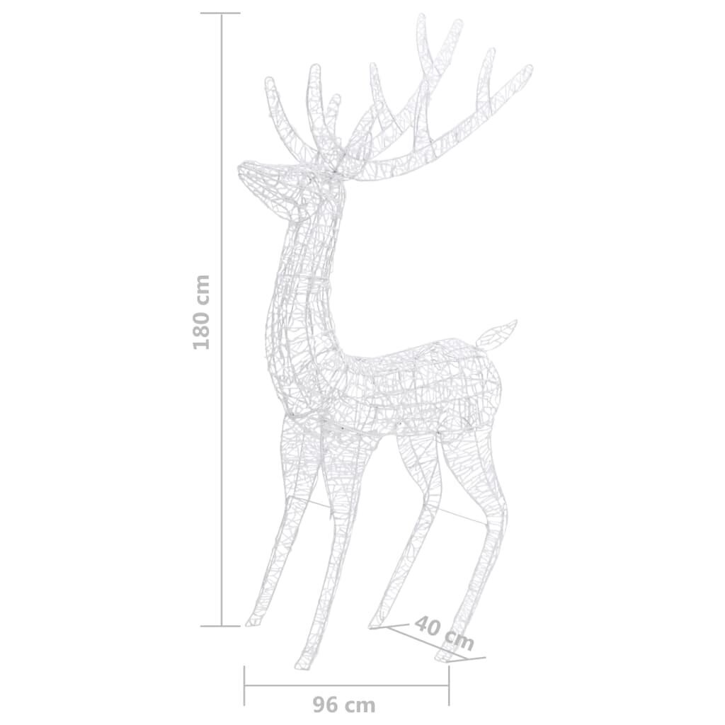 vidaXL Ziemassvētku dekorācija, ziemeļbriedis, 250 LED, 180 cm, XXL cena un informācija | Svētku dekorācijas | 220.lv