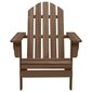 vidaXL dārza krēsls ar kāju balstu un galdiņu, egles masīvkoks, brūns цена и информация | Dārza mēbeļu komplekti | 220.lv