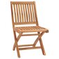 vidaXL dārza krēsli, 2 gab., zili matrači, masīvs tīkkoks cena un informācija | Dārza krēsli | 220.lv