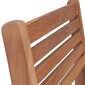 Dārza krēsli vidaXL, spilgti zaļi matrači, 4 gab., brūni cena un informācija | Dārza krēsli | 220.lv