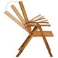Atgāžami dārza krēsli ar matračiem vidaXL, 2 gab. cena un informācija | Dārza krēsli | 220.lv