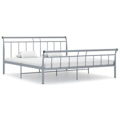 Кровать, металлическая, серая, 160 x 200 см цена и информация | Кровати | 220.lv