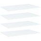 vidaXL plauktu dēļi, 4 gab., balti, 80x50x1,5 cm, skaidu plāksne cena un informācija | Plaukti | 220.lv