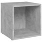vidaXL TV plaukti, 2 gab., betona pelēki, 37x35x37 cm, skaidu plāksne цена и информация | TV galdiņi | 220.lv