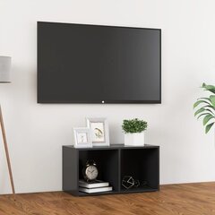 vidaXL TV plaukts, 72x35x36,5 cm, pelēks, skaidu plāksne цена и информация | Тумбы под телевизор | 220.lv