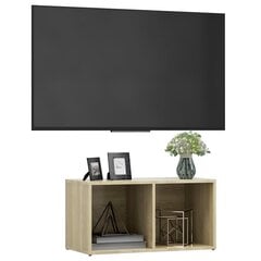 vidaXL TV plaukts, 72x35x36,5 cm, ozolkoka krāsa, skaidu plāksne цена и информация | Тумбы под телевизор | 220.lv