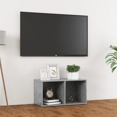 vidaXL TV plaukts, 72x35x36,5 cm, betona pelēks, skaidu plāksne цена и информация | Тумбы под телевизор | 220.lv
