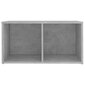 vidaXL TV plaukts, 72x35x36,5 cm, betona pelēks, skaidu plāksne cena un informācija | TV galdiņi | 220.lv