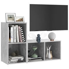 vidaXL TV plaukti, 2 gab., betona pelēki, 72x35x36,5 cm, skaidu plātne цена и информация | Тумбы под телевизор | 220.lv