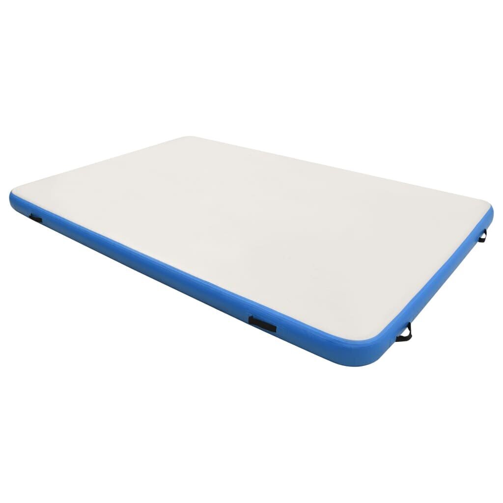 vidaXL piepūšama peldošā platforma, zila un balta, 200x150x15 cm cena un informācija | Piepūšamie matrači un mēbeles | 220.lv