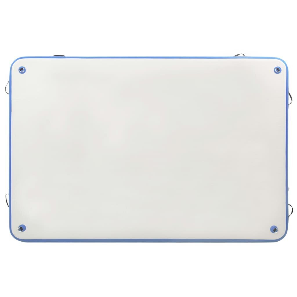 vidaXL piepūšama peldošā platforma, zils un balts, 300x200x15 cm cena un informācija | Piepūšamie matrači un mēbeles | 220.lv