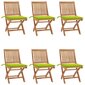 Saliekami dārza krēsli ar matračiem vidaXL, 6 gab., brūni цена и информация | Dārza krēsli | 220.lv