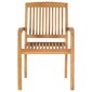 Dārza krēsli vidaXL, 2 gab., krēmbalti matrači, brūni cena un informācija | Dārza krēsli | 220.lv