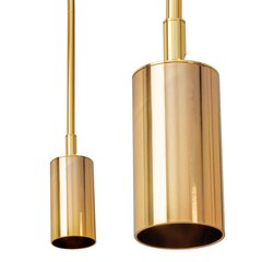 Piekaramā lampa Cylinder, Gold цена и информация | Люстры | 220.lv