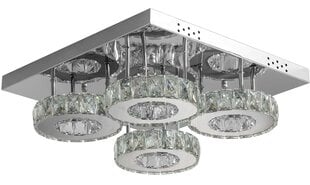 Griestu LED gaismeklis ar tālvadības pulti Crystal Round 4 cena un informācija | Griestu lampas | 220.lv