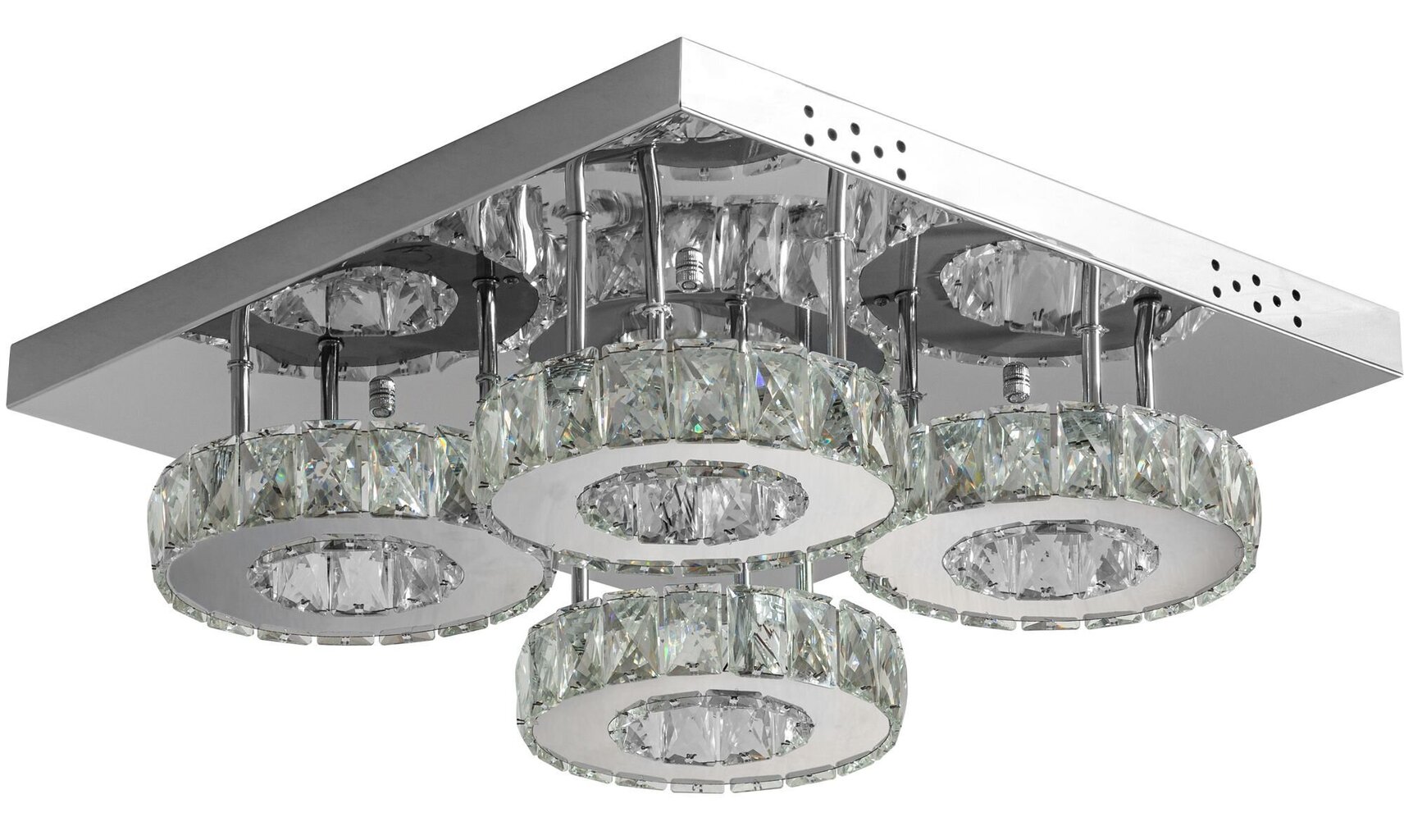 Griestu LED gaismeklis ar tālvadības pulti Crystal Round 4 цена и информация | Griestu lampas | 220.lv