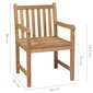Dārza krēsli vidaXL, 8 gab., spilgti zaļi matrači, brūni cena un informācija | Dārza krēsli | 220.lv