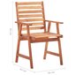 Dārza krēsli ar matračiem vidaXL, 6 gab. цена и информация | Dārza krēsli | 220.lv