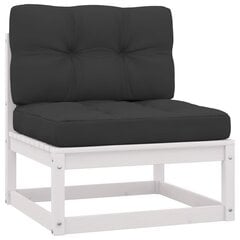 Trīsvietīgs dīvāns ar matračiem vidaXL cena un informācija | Dārza krēsli | 220.lv