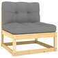 Četrvietīgs dārza dīvāns ar matračiem vidaXL, brūns cena un informācija | Dārza krēsli | 220.lv