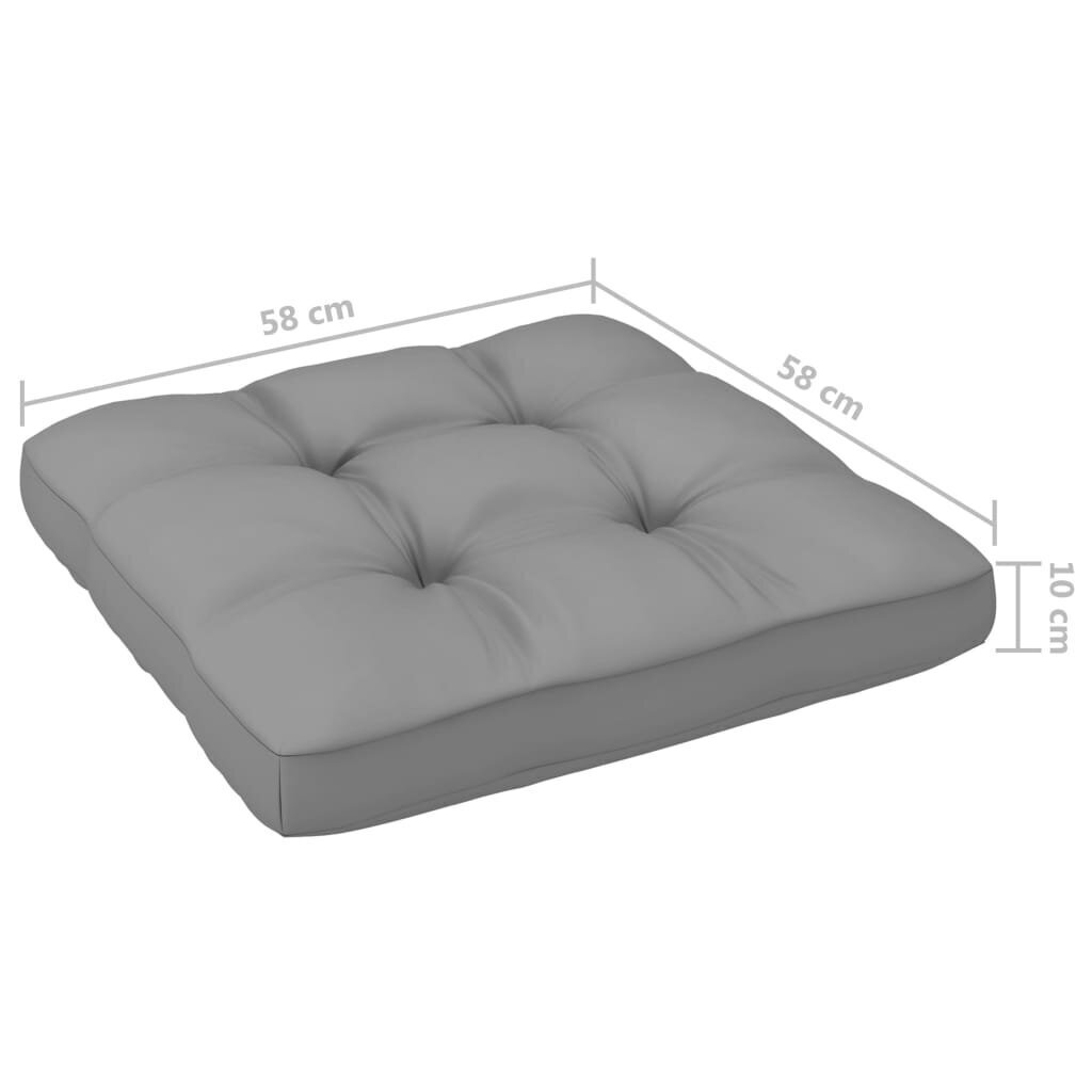 Četrvietīgs dārza dīvāns ar matračiem vidaXL, brūns cena un informācija | Dārza krēsli | 220.lv