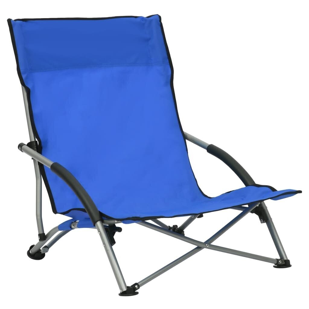 Salokāmi pludmales krēsli vidaXL, 2 gab., zili цена и информация | Dārza krēsli | 220.lv