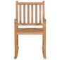 Šūpuļkrēsls vidaXL ar gaiši zilu matraci, brūns cena un informācija | Dārza krēsli | 220.lv